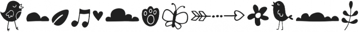 Chirp Blossom Doodle Regular otf (400) Font LOWERCASE