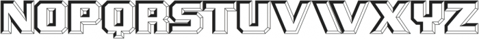 Chiseled Initials ttf (400) Font UPPERCASE
