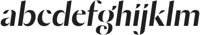 Chiselox Italic otf (400) Font LOWERCASE