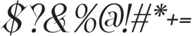 Chiston Italic otf (400) Font OTHER CHARS