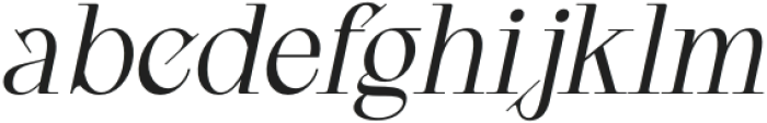 Chiston Italic otf (400) Font LOWERCASE