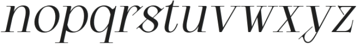 Chiston Italic otf (400) Font LOWERCASE