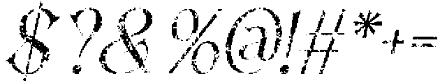 Chiston Stamp Italic otf (400) Font OTHER CHARS