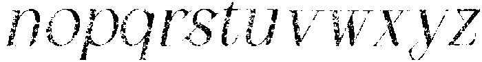 Chiston Stamp Italic otf (400) Font LOWERCASE
