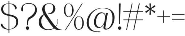 Chlorophyll Regular otf (400) Font OTHER CHARS