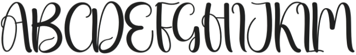 Chobby Regular otf (400) Font UPPERCASE