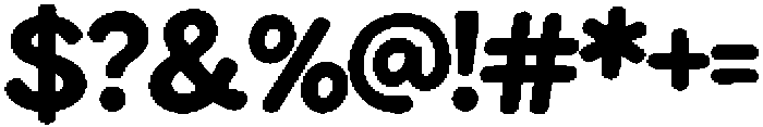 Choco Blop otf (400) Font OTHER CHARS