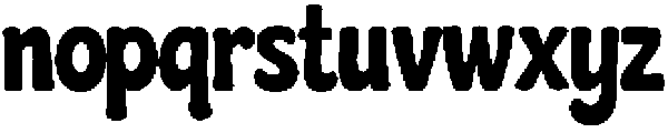 Choco Blop otf (400) Font LOWERCASE