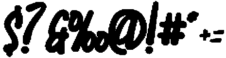 Choco Bounces Bold otf (700) Font OTHER CHARS