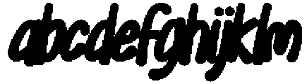 Choco Bounces Bold otf (700) Font LOWERCASE
