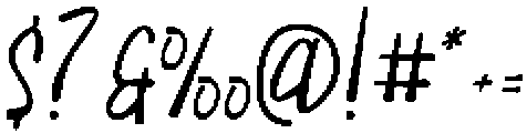 Choco Bounces otf (400) Font OTHER CHARS