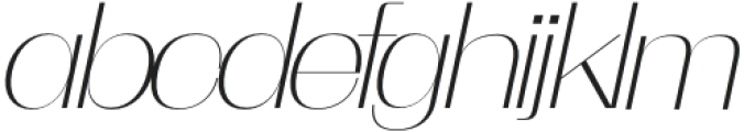 Choco Italic otf (400) Font LOWERCASE