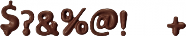 Choco Melt Regular otf (400) Font OTHER CHARS