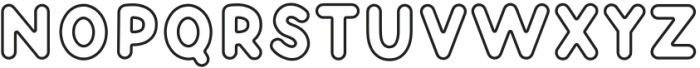 Choco Mochi Outline otf (400) Font UPPERCASE