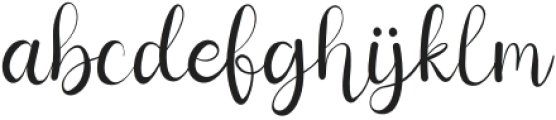 ChocoGelatoRegular otf (400) Font LOWERCASE