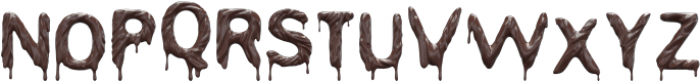 Chocolate 3D Regular otf (400) Font UPPERCASE