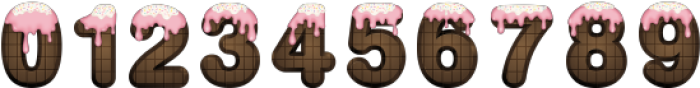 Chocolate Cake Deco1 otf (400) Font OTHER CHARS