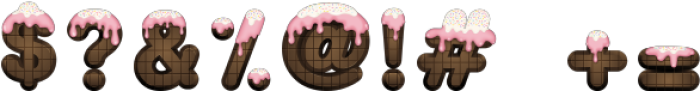 Chocolate Cake Deco1 otf (400) Font OTHER CHARS