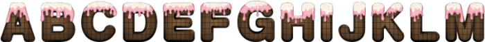 Chocolate Cake Deco1 otf (400) Font UPPERCASE