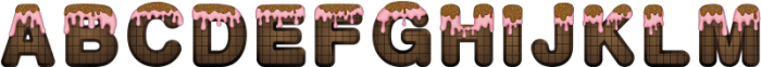 Chocolate Cake Deco1 otf (400) Font LOWERCASE