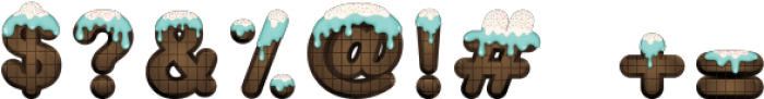 Chocolate Cake Deco2 otf (400) Font OTHER CHARS