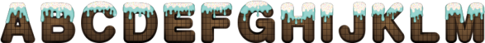 Chocolate Cake Deco2 otf (400) Font UPPERCASE