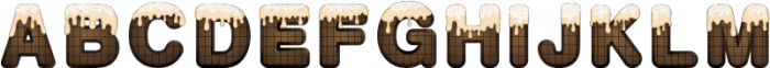 Chocolate Cake Deco2 otf (400) Font LOWERCASE