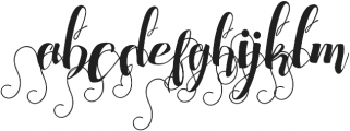 Chocolate Heart Love Under otf (400) Font LOWERCASE