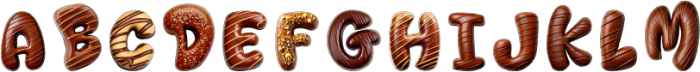 Chocolate Love Regular otf (400) Font UPPERCASE