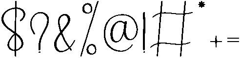Chocolate Regular otf (400) Font OTHER CHARS