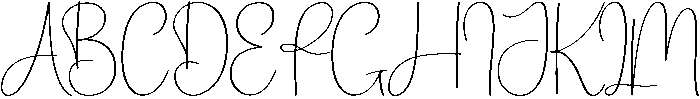 Chocolate Regular otf (400) Font UPPERCASE