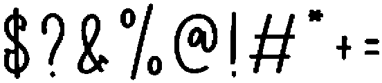 Chocolate Regular otf (400) Font OTHER CHARS