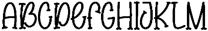 Chocolate Regular otf (400) Font UPPERCASE