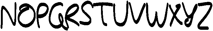 Chocolate Regular otf (400) Font UPPERCASE