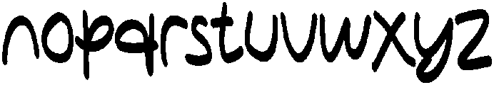 Chocolate Regular otf (400) Font LOWERCASE