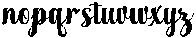 Chocolate Strawberry Bold Regular otf (700) Font LOWERCASE