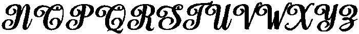 Chocolate Strawberry Bold Slant 10 Regular otf (700) Font UPPERCASE