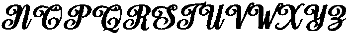 Chocolate Strawberry Bold Slant 12 Regular otf (700) Font UPPERCASE