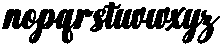 Chocolate Strawberry Bold Slant 12 Regular otf (700) Font LOWERCASE