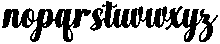 Chocolate Strawberry Bold Slant 6 Regular otf (700) Font LOWERCASE