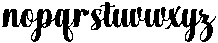 Chocolate Strawberry Bold Slant Regular otf (700) Font LOWERCASE