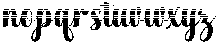 Chocolate Strawberry Hatching Bold Regular otf (700) Font LOWERCASE