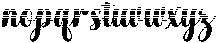 Chocolate Strawberry Hatching Bold Slant Regular otf (700) Font LOWERCASE