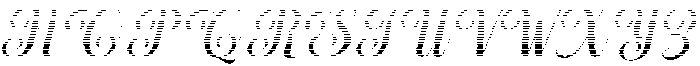 Chocolate Strawberry Hatching Slant 12 Regular otf (400) Font UPPERCASE