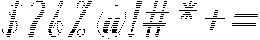 Chocolate Strawberry Hatching Slant 14 Regular otf (400) Font OTHER CHARS