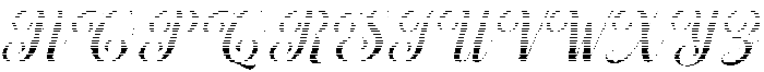Chocolate Strawberry Hatching Slant 14 Regular otf (400) Font UPPERCASE