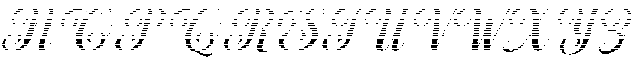 Chocolate Strawberry Hatching Slant 16 Regular otf (400) Font UPPERCASE
