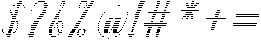 Chocolate Strawberry Hatching Slant 18 Regular otf (400) Font OTHER CHARS