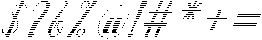 Chocolate Strawberry Hatching Slant 24 Regular otf (400) Font OTHER CHARS