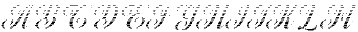 Chocolate Strawberry Hatching Slant 24 Regular otf (400) Font UPPERCASE